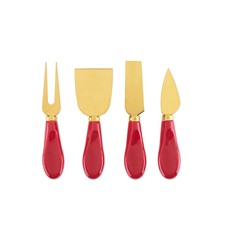 Cheese Knife, Ceramic, Red Image