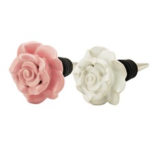 Stopper, Ceramic Rose Image